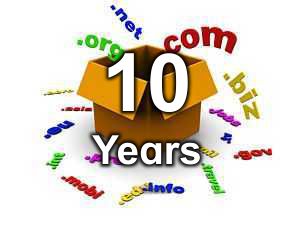10 Year Domain Registration